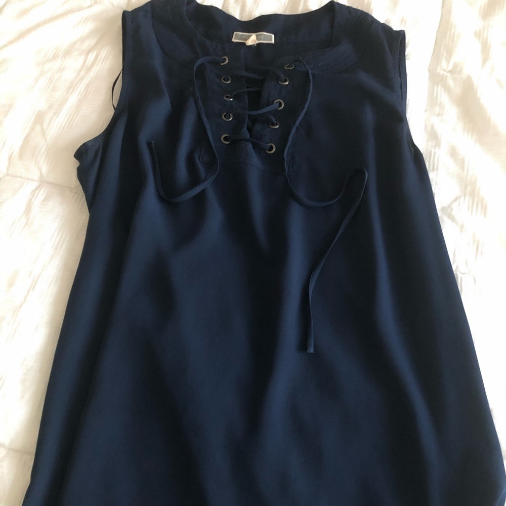 🐟 Dleione Flowy Blouse in Navy Blue 🐟